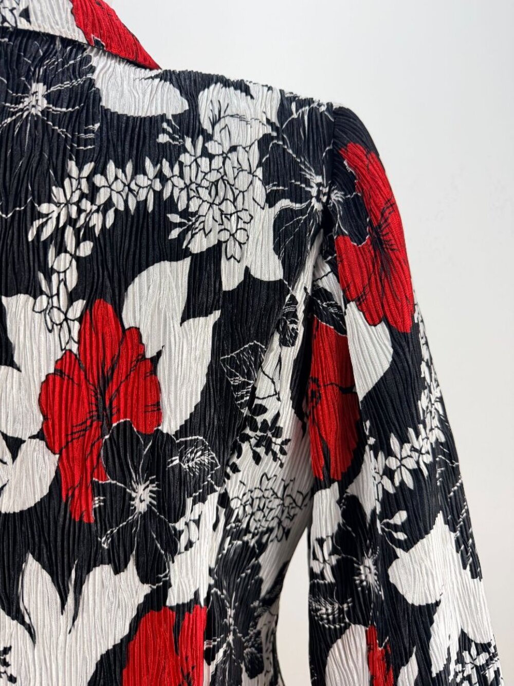 Jackie Jon Womens Floral Print Blazer Jacket Multicolor Size 6 Long Sleeve - Picture 11 of 13